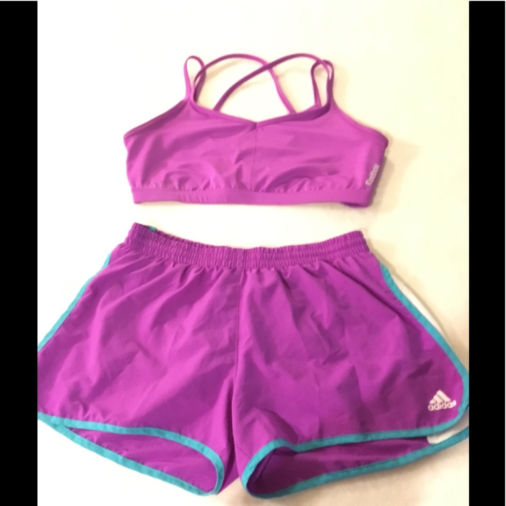 Short and Top for Women Colo: Purple Size: M